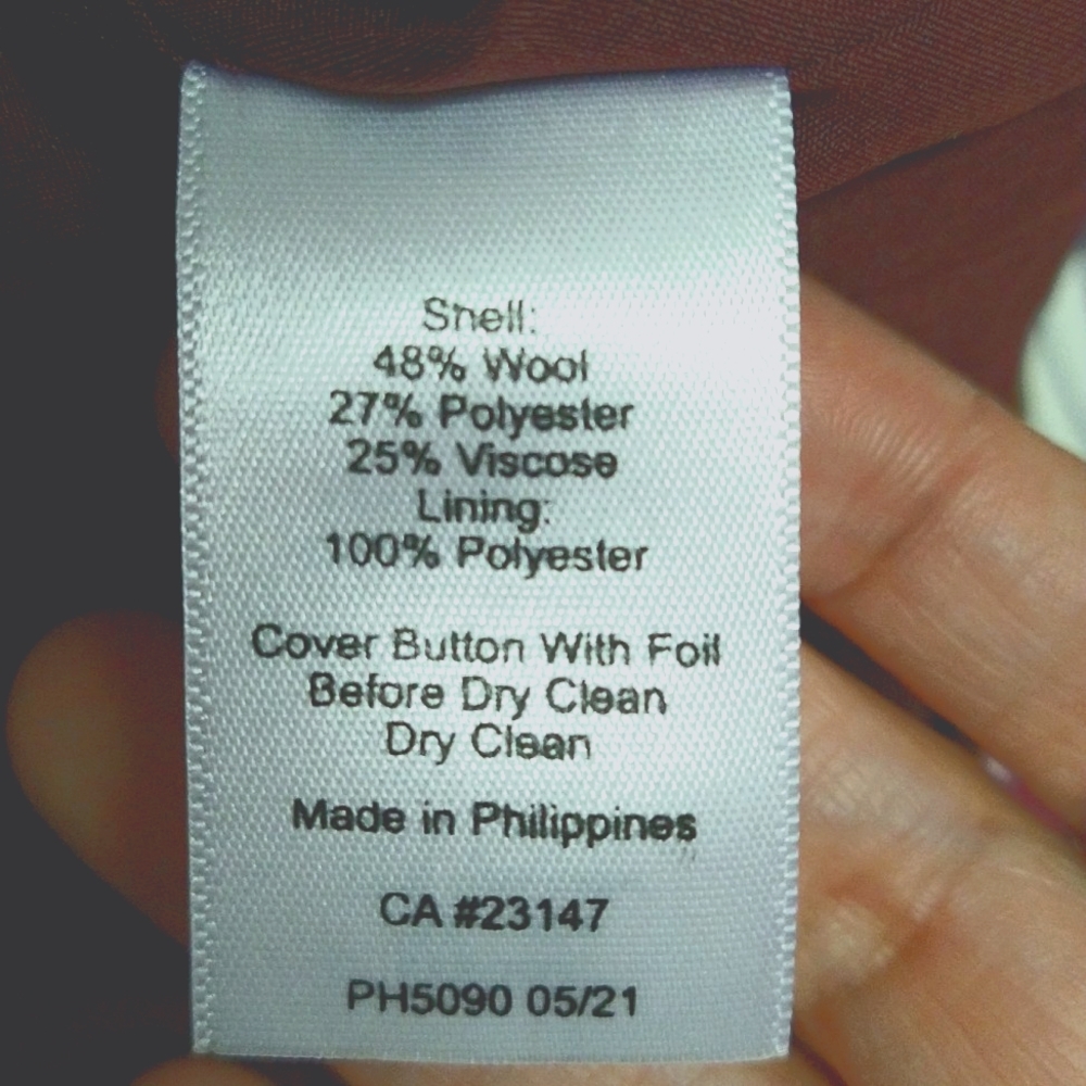 Talbots Button Front Wool Blend Pencil Mini Skirt - image 6